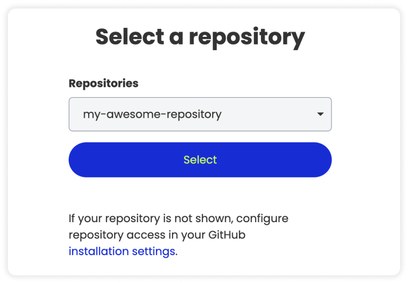 Pick a repository